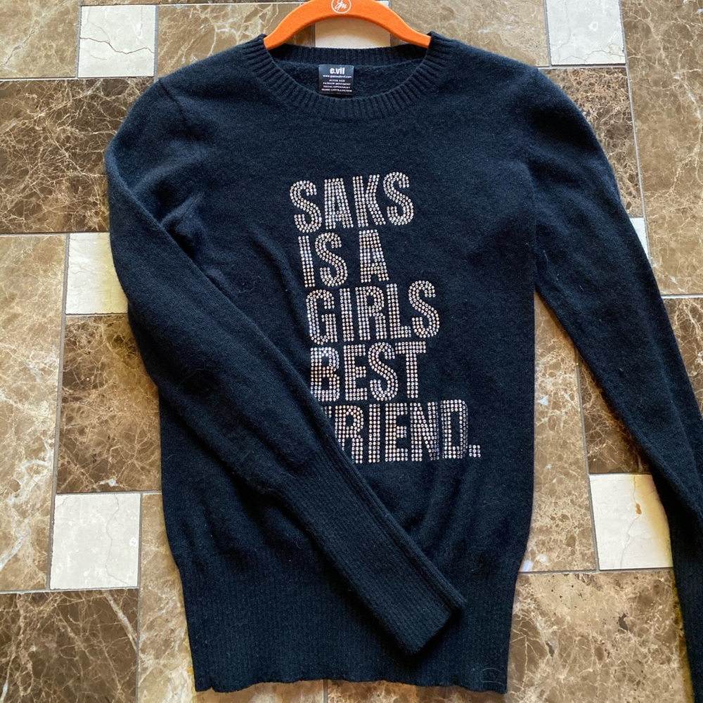 Saks cashmere “Saks is a girl’s best friend”